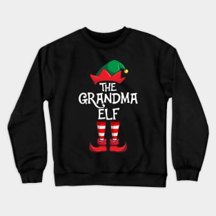 Grandma Elf Matching Family Christmas Crewneck Sweatshirt